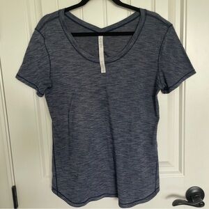 🍋Lululemon Intensi-Tee Size 12 HDNY Heathered Dark Navy Short Sleeve